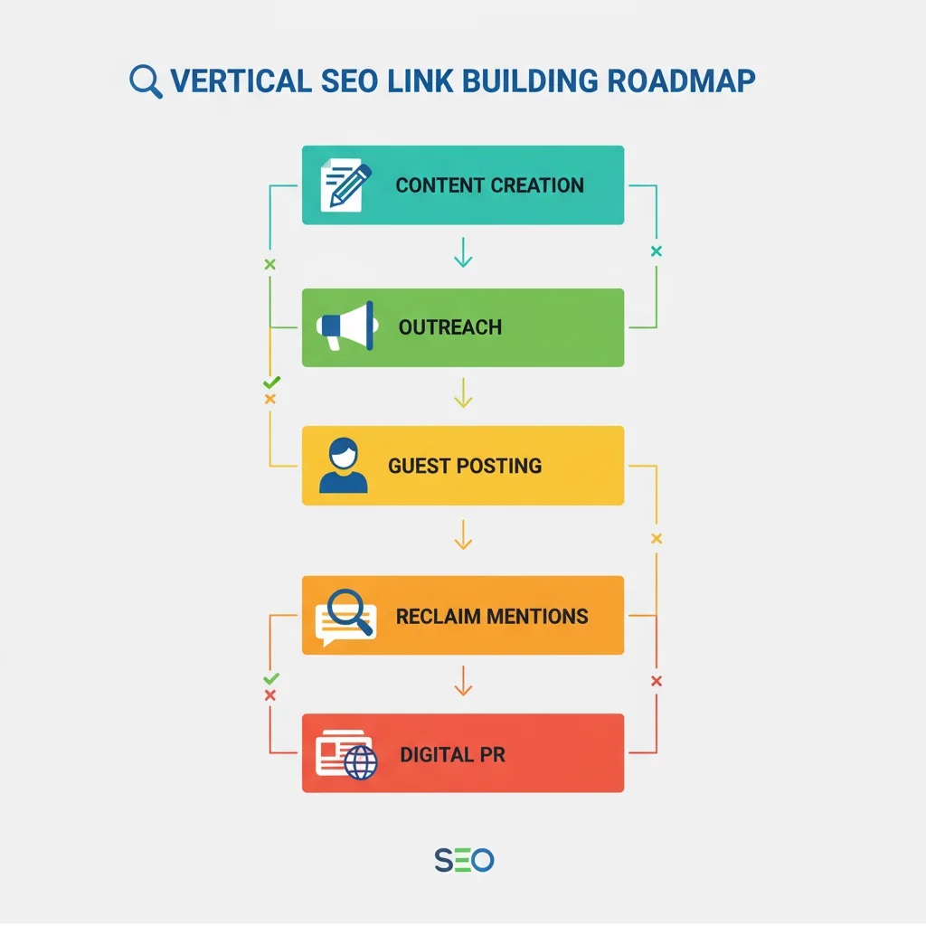 Step-by-step roadmap for earning safe backlinks.