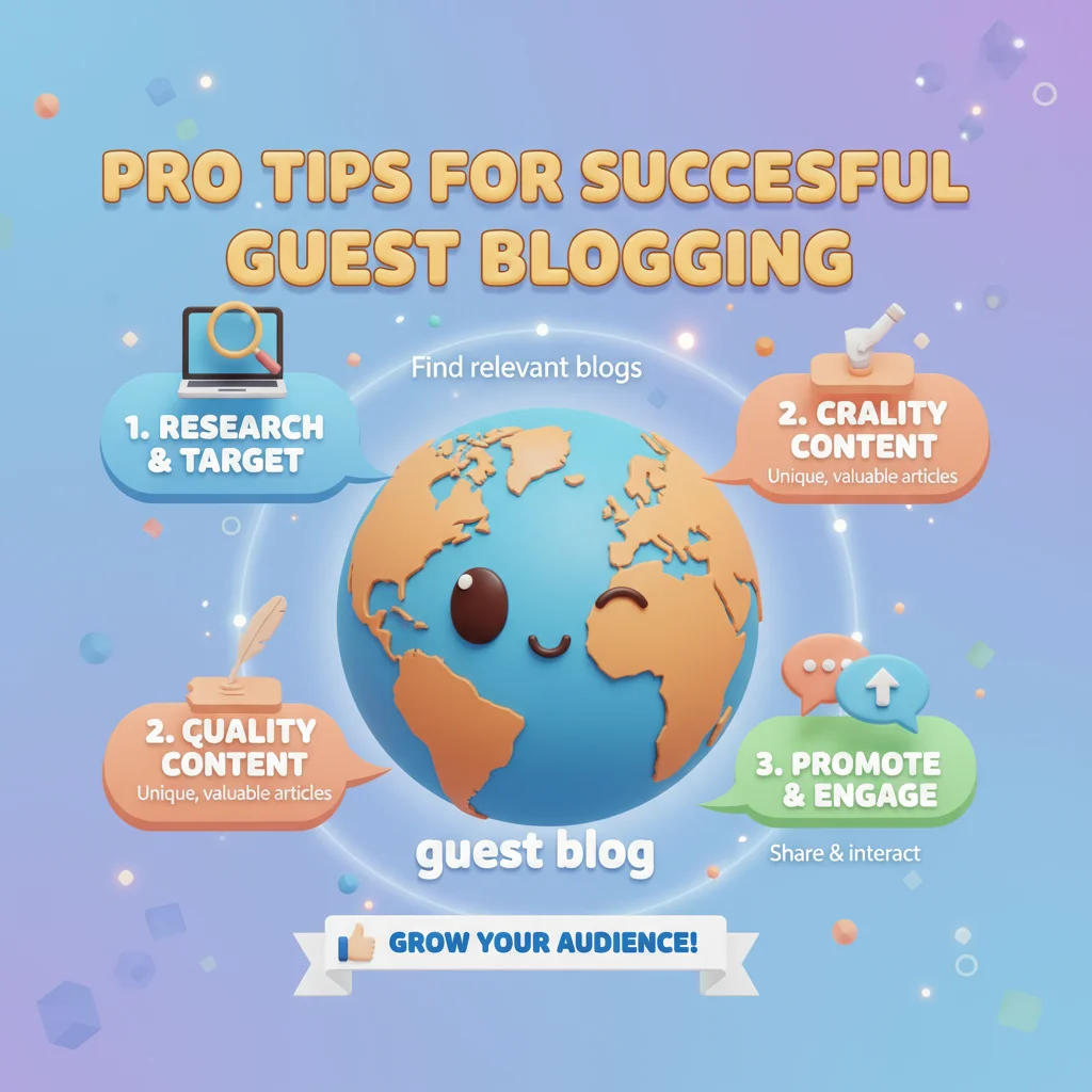 Guest blogging best practices graphic
