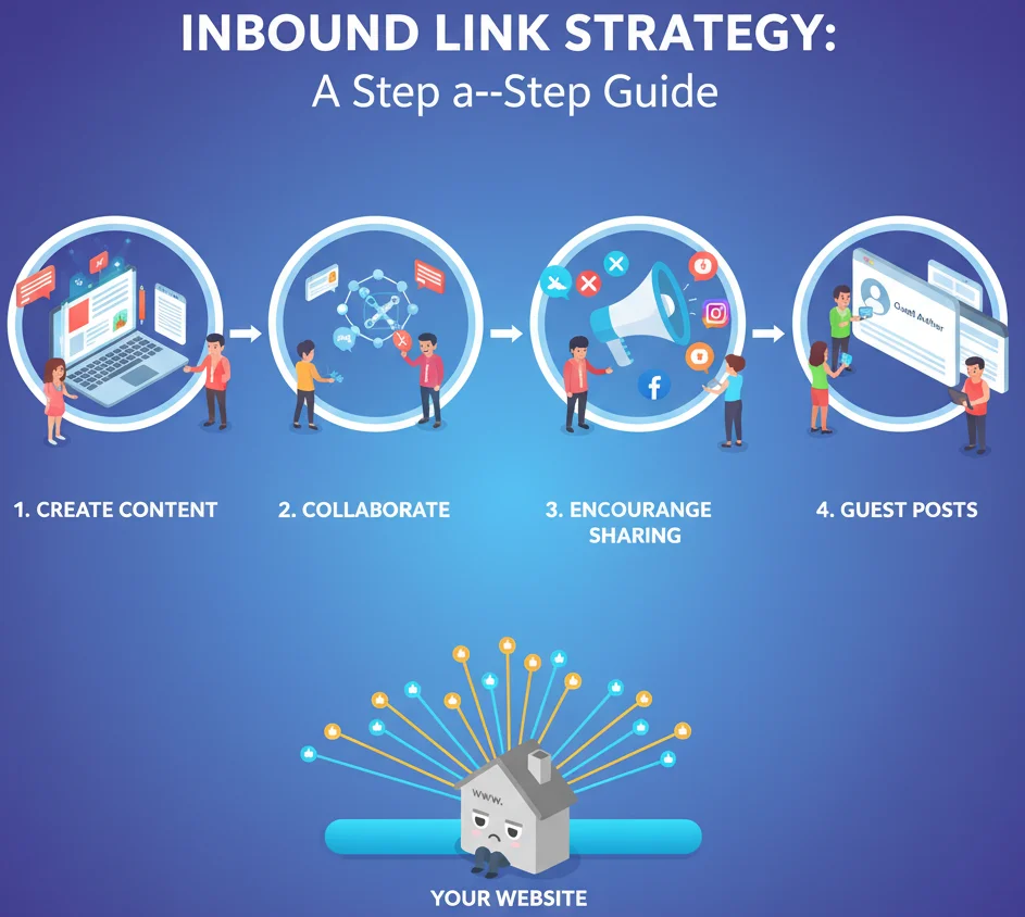 Infographic guide on building an inbound link strategy