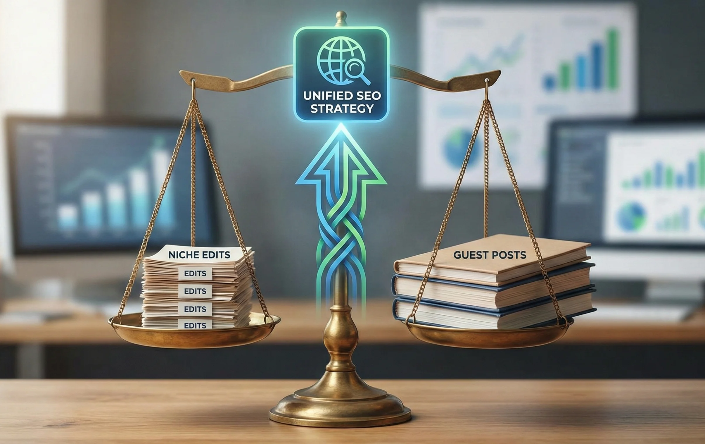 Combining niche edits and guest posts for a stronger SEO strategy.