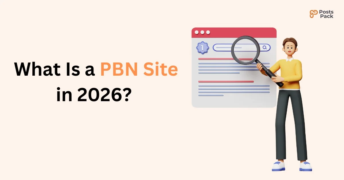 What is a pbn site in 2026 illustration showing seo analysis