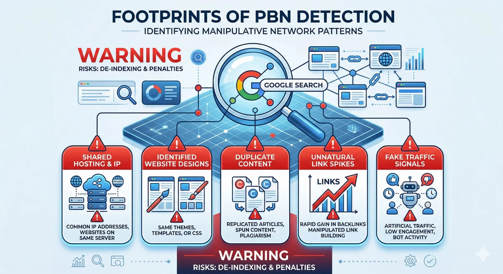 PBN Footprints Google Detects